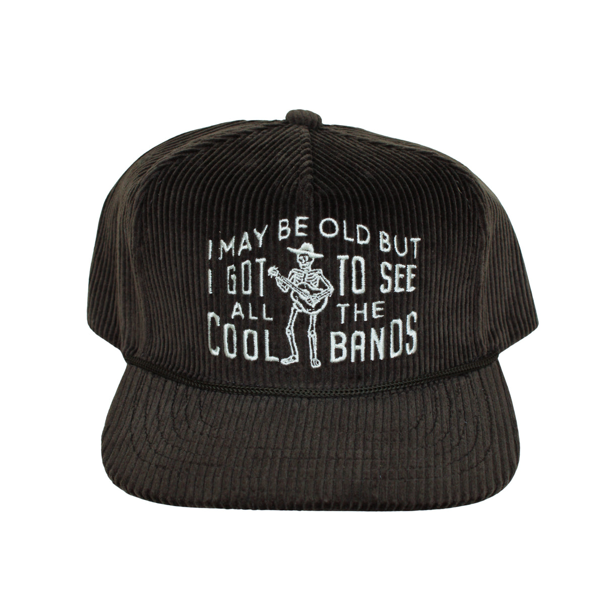 Cool Bands Corduroy Trucker Hat- Charcoal