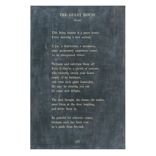 The Guest House - Poetry Collection - Art Print