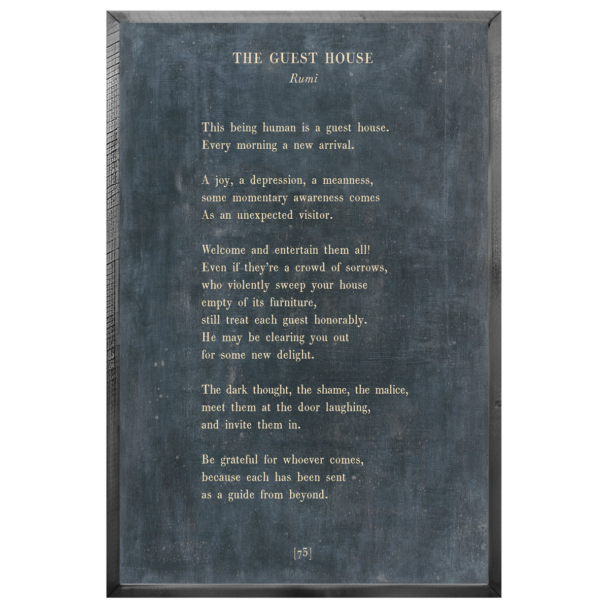 The Guest House Art Print - Grey Wood