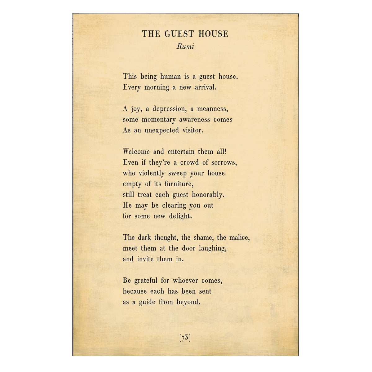 The Guest House Art Print - Gallery Wrap