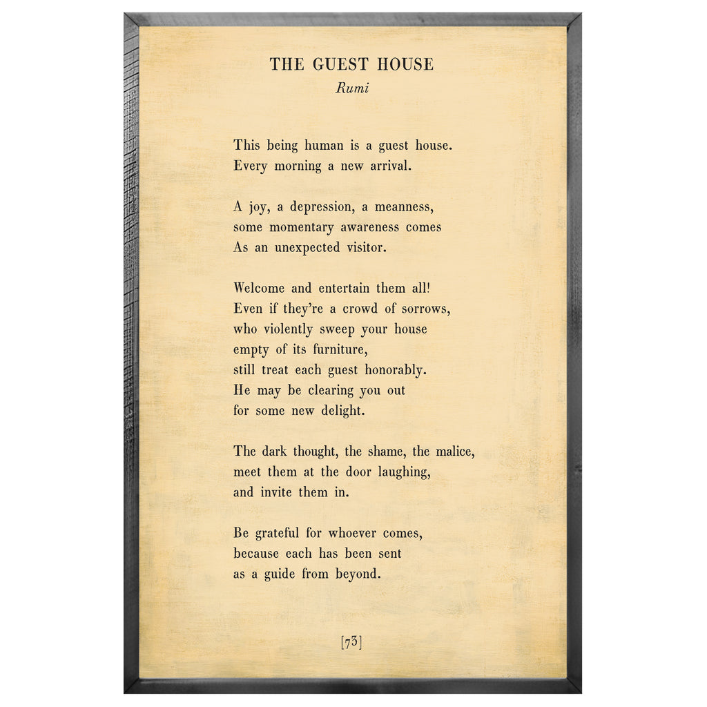 The Guest House Art Print - Grey Wood