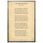 The Road Not Taken Art Print - Grey Wood