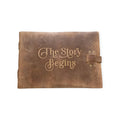 The Story Begins Leather Story Keeper 14x10 - Fawn