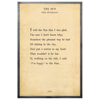 The Sun Art Print - Grey Wood