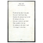 The Sun Art Print - Grey Wood