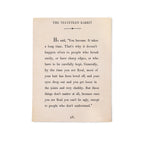 The Velveteen Rabbit Art Poster In Cream - 12x16