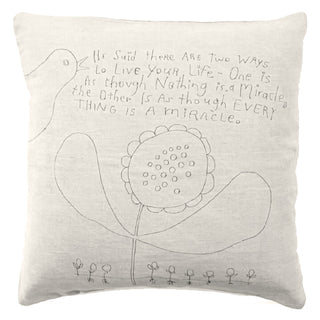 ***Pillow Collection - Two Ways to Live (Stone Washed Linen) - 24”x24