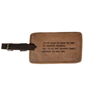 It Is Good To Have An End To Journey Towards Leather Luggage Tag