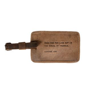 ***When You Put Love Out (Laverne Cox) Leather Luggage Tag