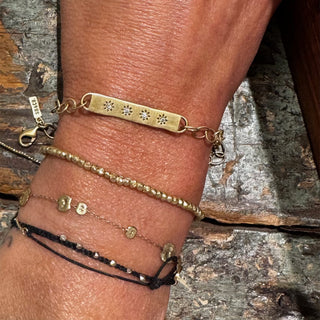 Brass Sun Bar Bracelet