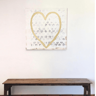 Heart of Gold Art Print - Gallery Wrap