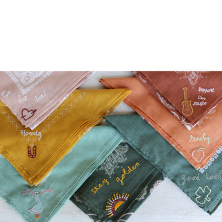 Embroidery Bandanas - Set of 14