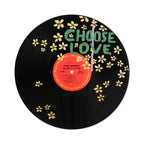 Choose Love Yellow Flowers Vinyl Record