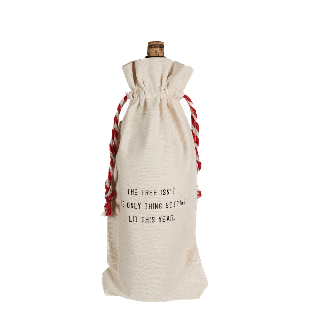 The Tree Isn't The Only Thing Seasonal Wine Bag