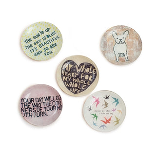 ***Round Decoupage Plates - Assorted Set of 10