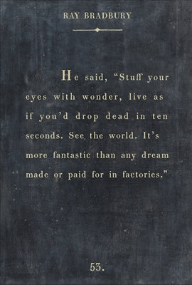 Ray Bradbury Art Print - Gallery Wrap