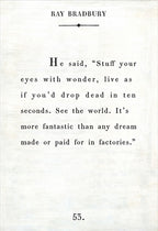Ray Bradbury Art Print - Gallery Wrap