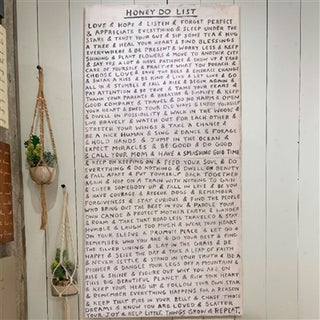 Honey Do List Art Print - Gallery Wrap