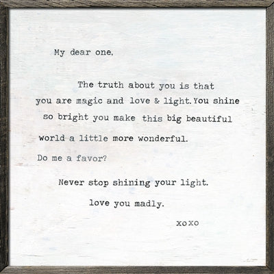 Never Stop Shining Art Print