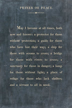 Prayer of Peace Art Print – Poetry Collection