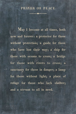 Prayer of Peace Art Print – Poetry Collection