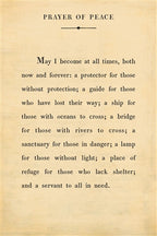 Prayer of Peace Art Print – Poetry Collection