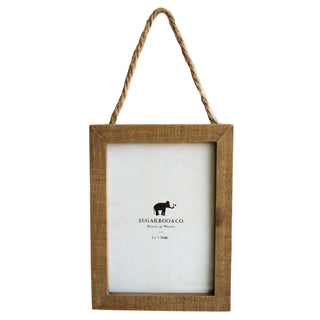 Wooden Frame 5"x7" With Jute Vertical- Natural