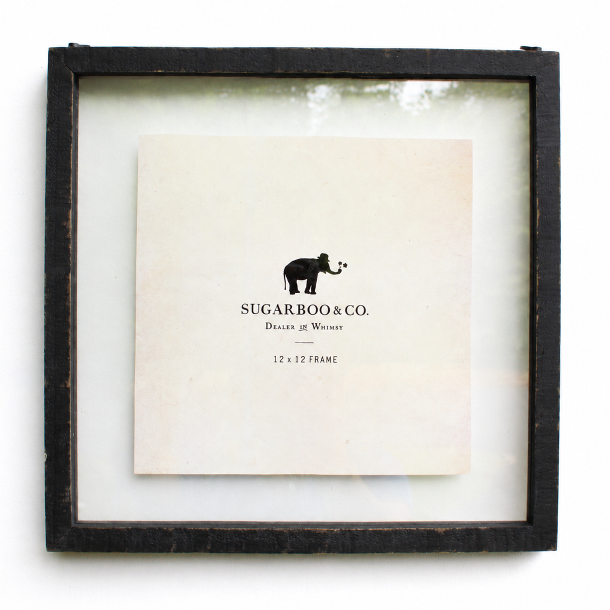 Black Wood Floating Frame 12x12