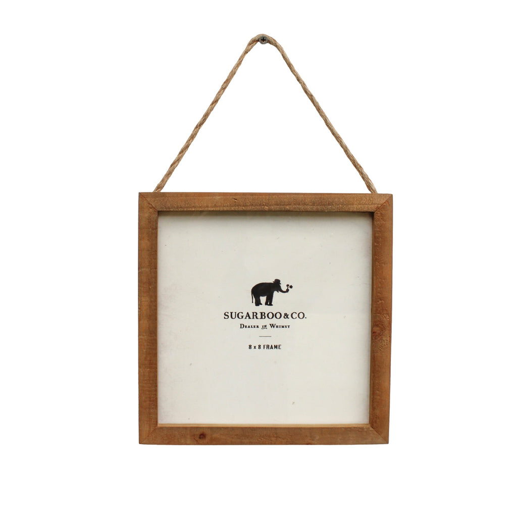 Natural Wood Frame 8x8 w/ Jute