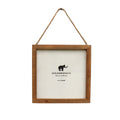 Natural Wood Frame 8x8 w/ Jute