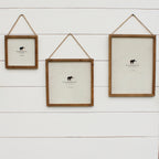 Natural Wood Frame 8x8 w/ Jute