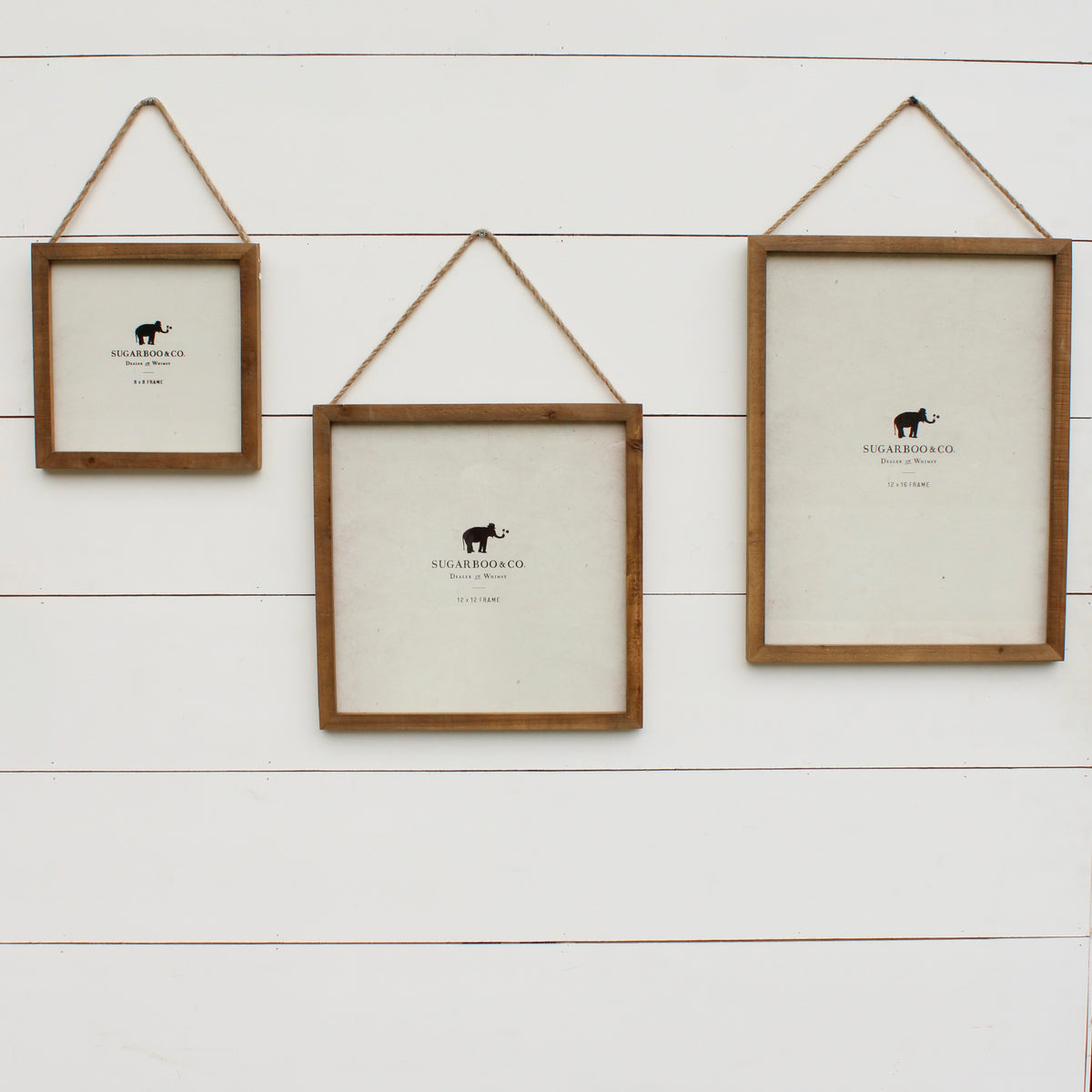 Natural Wood Frame 8x8 w/ Jute