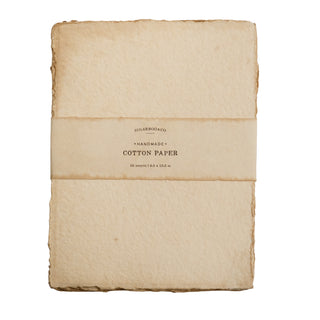 Large Handmade Cotton Paper Bundle - Wheat