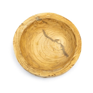 ***Shallow Round Wooden Bowl