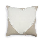 Heart Stitched Black Stitching Pillow