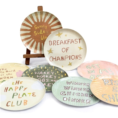 ***The Breakfast Club Melamine Plate Collection - Assorted Set of 8