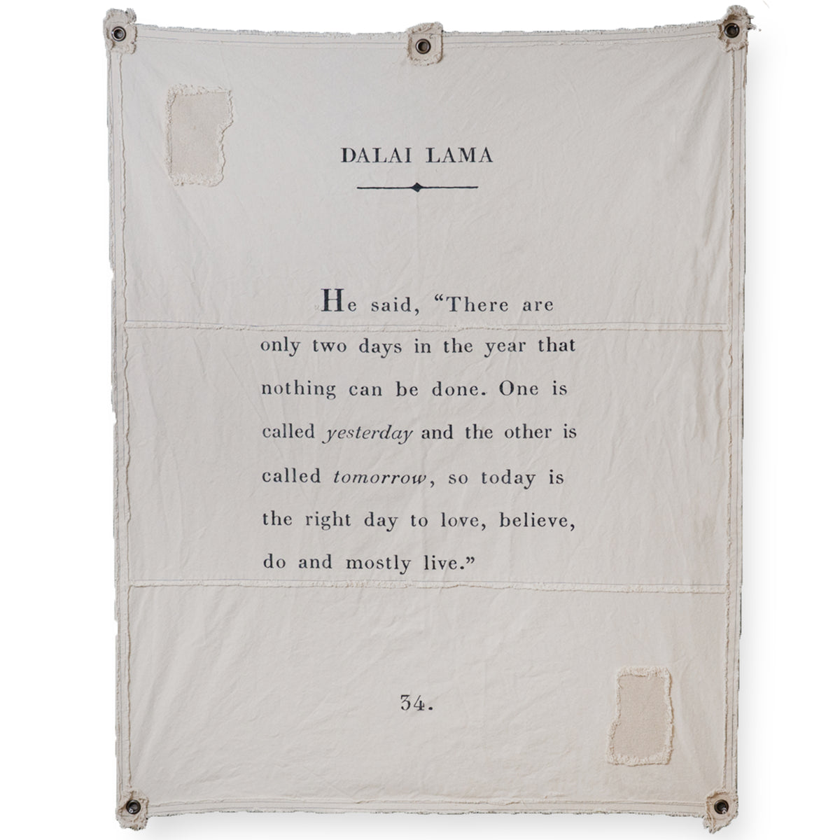 Dalai Lama Canvas Wall Tarp - 46x57