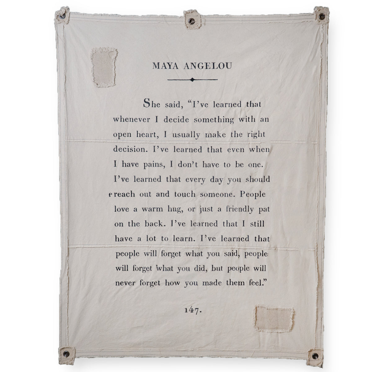 Maya Angelou Canvas Wall Tarp - 46x57