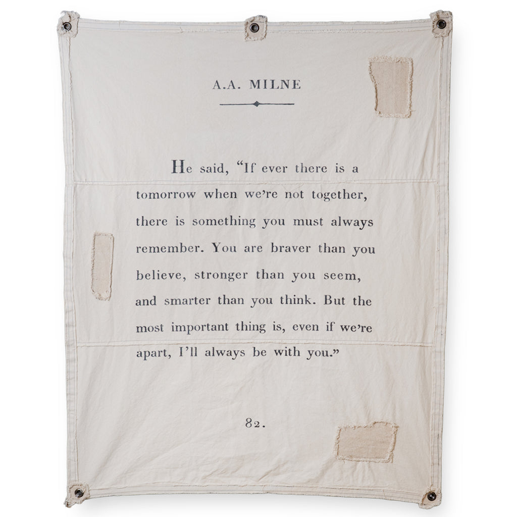 A.A. Milne Canvas Wall Tarp - 46x57