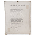 Tale Of Two Wolves Canvas Wall Tarp - 46x57