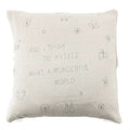 What a Wonderful World Stone Washed Linen Pillow 24x24
