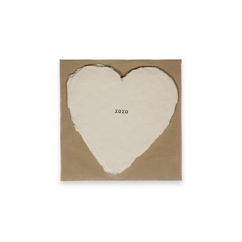 Mini Deckled Heart Set of 20- XOXO