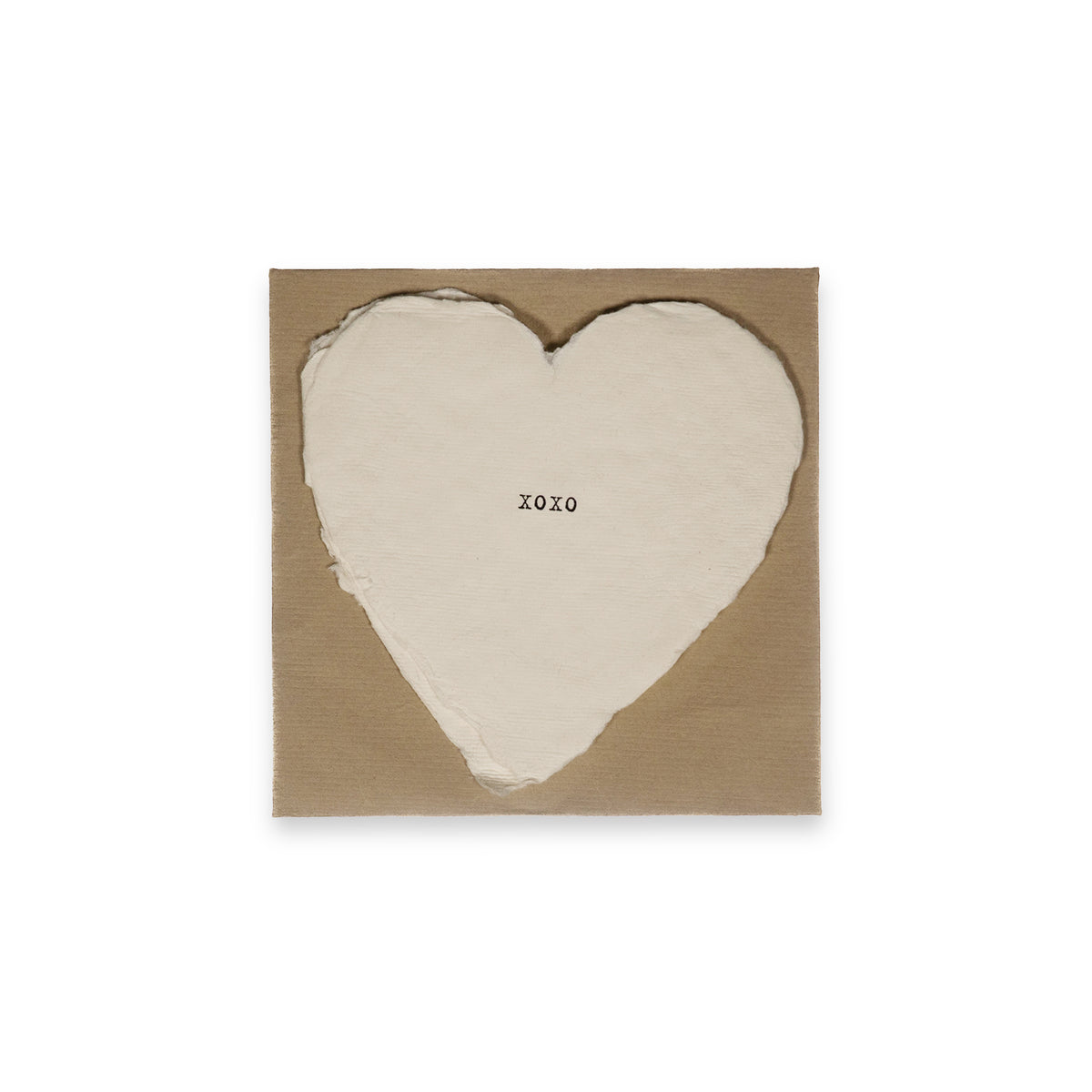 Mini Deckled Heart Set of 20- XOXO