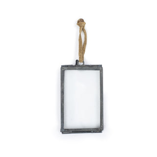 Small Ornament Frame with Zinc Finish 1.5" x 2.5"