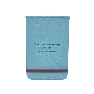 Your Attention Fabric Notebook-3.5"x5.5"