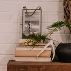 ***Hanging Glass and Zinc Memory Box - 8x5x2