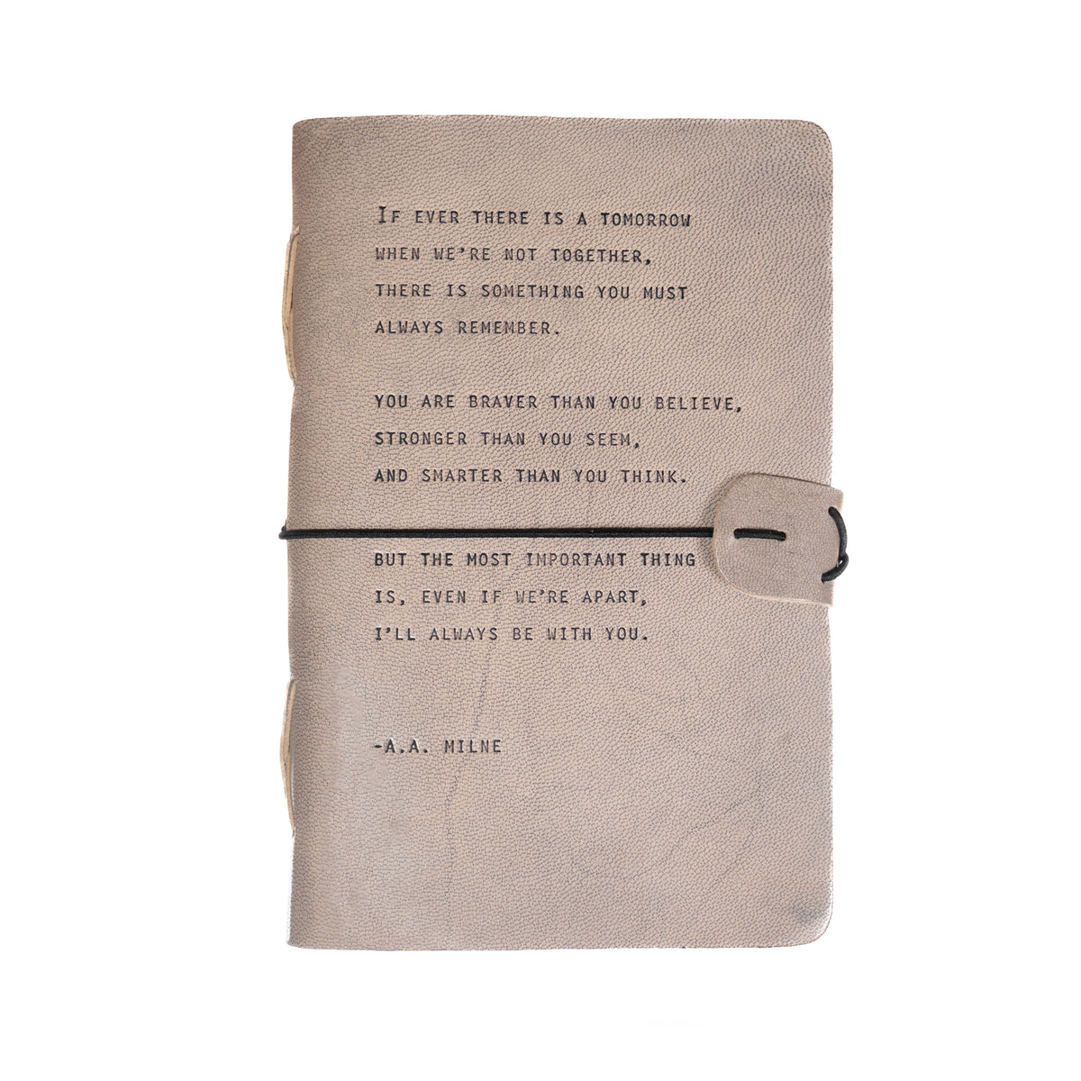 A.A. Milne Artisan Leather Journal - Grey