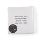 Here's To The Nights Cocktail Napkins - Set Of 6