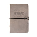 Amelia Earhart Artisan Leather Journal - Grey