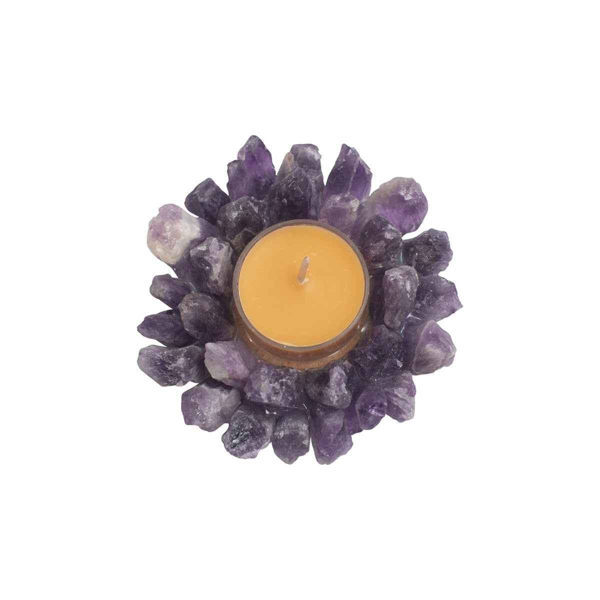 ***Amethyst Tealight Candle Holder - Set of 4